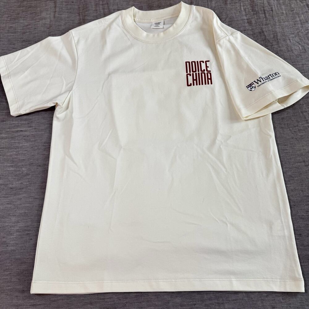 Noice China x Wharton University of PA Collab Tee | Dragon Art Back Graphic - M